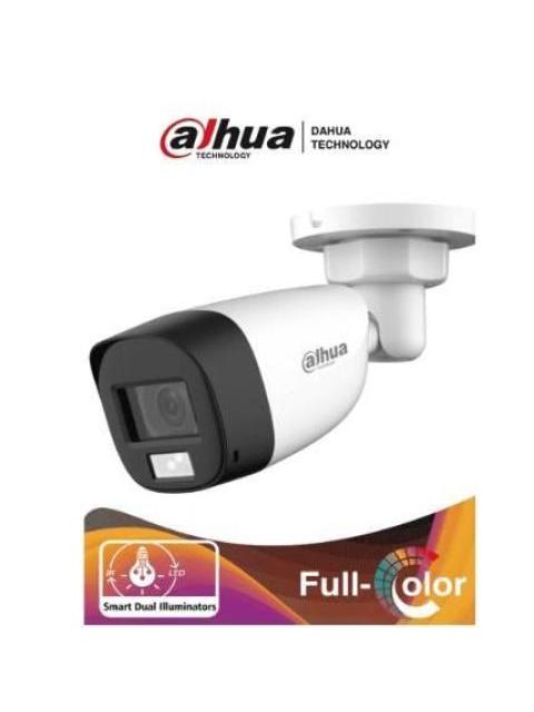 DAHUA HACHFW1500CLILA CAMARA BULLET DE 5 MP- DUAL INTELIGENTE + FULLCOLOR-2.8MM- 106°- 20 METROS DE IR Y LUZ VISIBLE- MICROFONO INTEGRADO- IP67