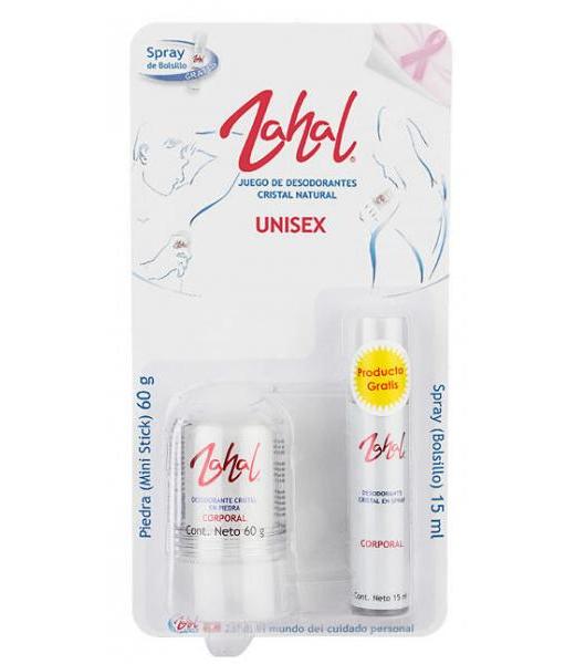 DESODORANTE CRISTAL EN PIEDRA CORPORAL UNISEX 120GR ZAHAL