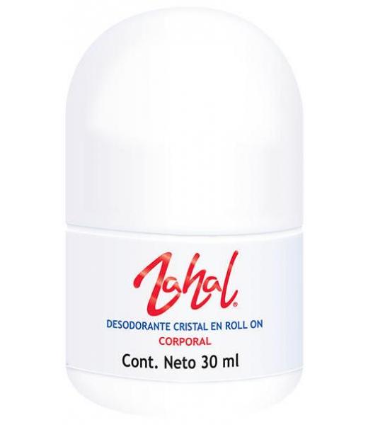 DESODORANTE CRISTAL EN ROLL ON 30ML CORPORAL ZAHAL
