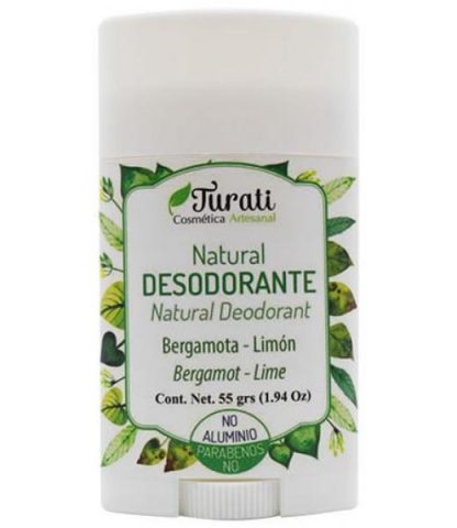 DESODORANTE EN BARRA BERGAMOTA LIMON 55 G TURATI