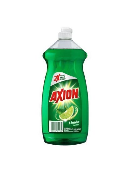 DETERGENTE LAVATRASTES LIQUIDO AXION LIMON 750 ML