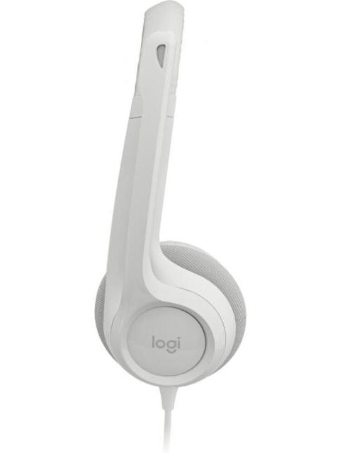 LOGITECH AUDIFONOS CON MICROFONO H390 ALAMBRICO 1.9 METROS USB BLANCO - Image 3