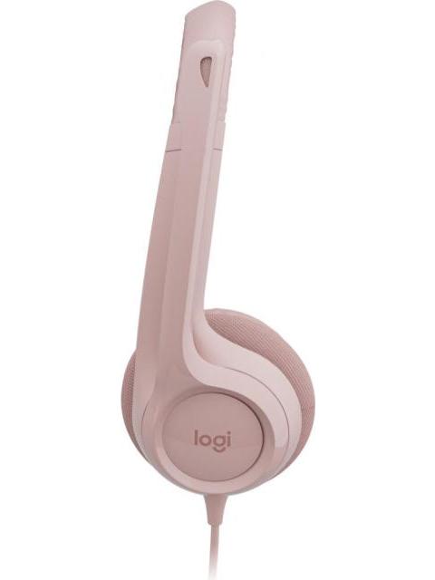 LOGITECH AUDIFONOS CON MICROFONO H390 ALAMBRICO 1.9 METROS USB ROSA - Image 3