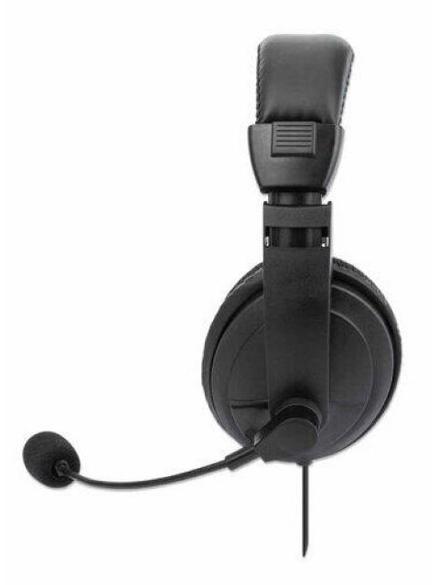 MANHATTAN AUDIFONOS CON MICROFONO 179843 ALAMBRICO 1.5 METROS USB NEGRO - Image 4