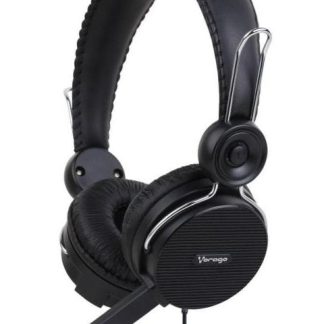 DIADEMA VORAGO ALTA FIDELIDAD HS-201 CON MICROFONO NEGROS
