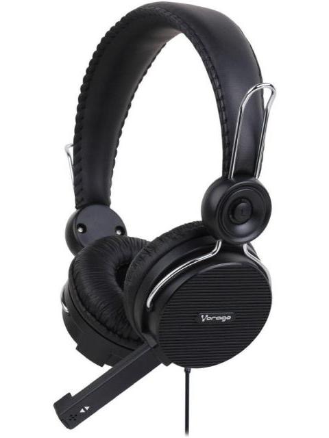 DIADEMA VORAGO ALTA FIDELIDAD HS-201 CON MICROFONO NEGROS