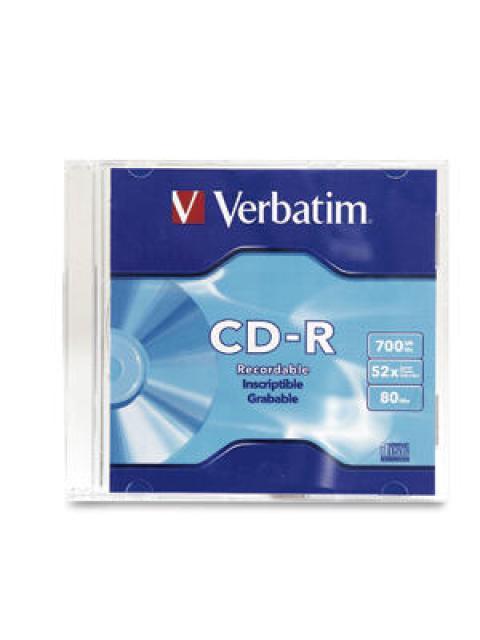 DISCO CDR VERBATIM CDR 700 MB 52X 80 MIN 1 PIEZA
