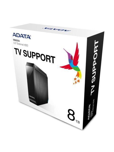 DISCO DURO EXTERNO ADATA HM800 8 TB USB 3.2 (USB 3.1 3.0 2.0) 3.5 PULGADAS NEGRO - Image 5