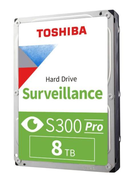 DISCO DURO PARA VIDEOVIGILANCIA TOSHIBA S300 PRO 3.5 8TB SATA III 6 GBIT-S 7200RPM 512MB CACHE