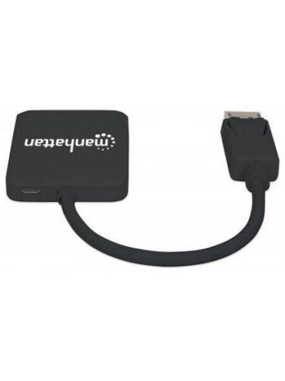 MANHATTAN DIVISOR DE VIDEO DISPLAYPORT MACHO - 2X HDMI HEMBRA NEGRO - Image 5