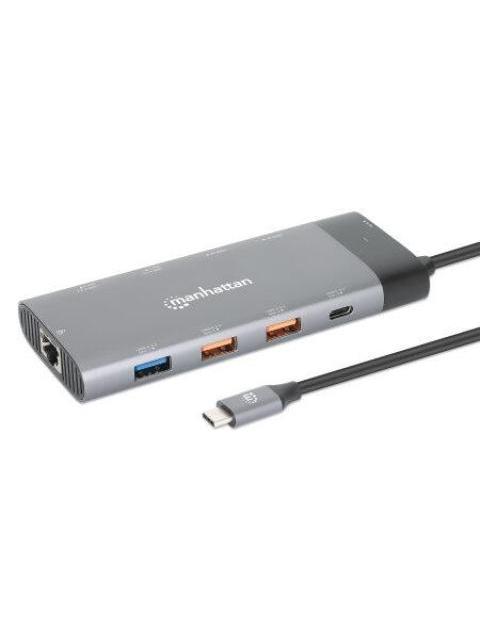 DOCKING USB-C 130714 2XHDMI 5XUSB-A USB-C USB-C PD GRIS