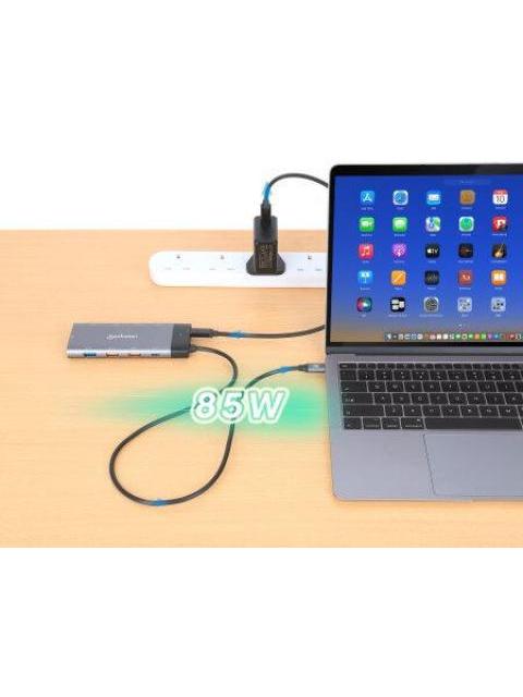 DOCKING USB-C 130714 2XHDMI 5XUSB-A USB-C USB-C PD GRIS - Image 5