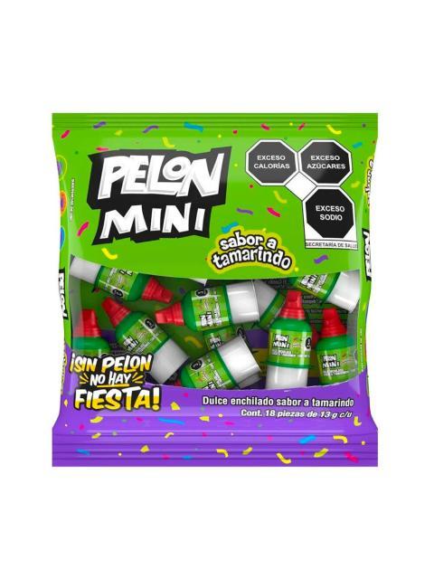 DULCE DE TAMARINDO PELON PELO RICO MINI PAQUETE CON 18 PIEZAS