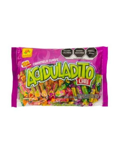 DULCES ACIDITOS CHICLOSOS BOLSA CON 100 PIEZAS