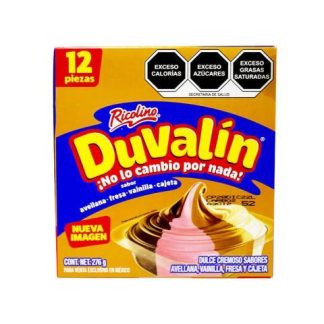 DUVALIN 4 SABORES PAQUETE CON 12 PIEZAS