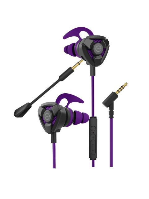 EASY LINE AUDIFONOS GAMER STORM ALAMBRICO 1.2 METROS 3.5MM NEGRO-MORADO