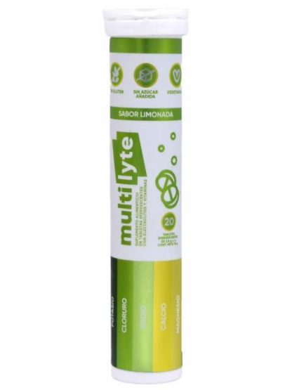 EFERVECENTES ELECTROLITOS VITAMINAS LIMONADA 20 TAB MULTILYTE