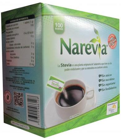 ENDULZANTE STEVIA 100 SOB NAREVIA