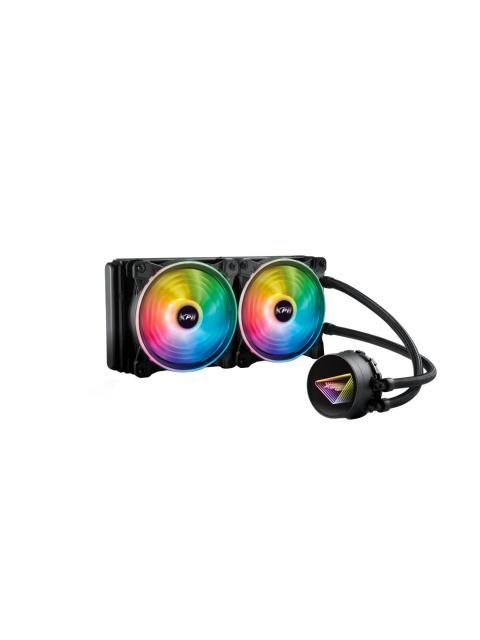 ENFRIADOR LIQUIDO XPG LEVANTE X 240. VENTILADORES ARGB 120 MM. RADIADOR ALUMINIO 240MM. INTEL LGA 1700 1200 115X Y AMD AM5 AM4. LEVANTEX240BKCWW