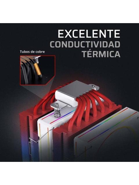 ENFRIAMIENTO DE AIRE BAMLAM RUSH HELIUX PRO HEX70 SISTEMA DE ENFRIAMIENTO DE AIRE DISIPADOR DE AIRE DOBLE ILUMINACION ARGB - Image 4