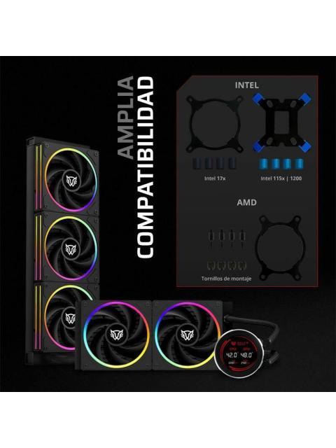 ENFRIAMIENTO LIQUIDO BAMLAM RUSH HYDROX EXPERT HYX36 SISTEMA DE ENFRIAMIENTO LIQUIDO DISPLAY LCD 2.1 PULGADAS - Image 3