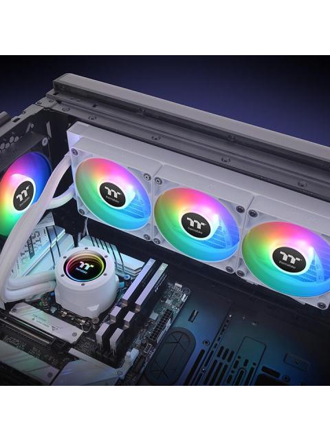 ENFRIAMIENTO LIQUIDO THERMALTAKE TH360 V2 ARGB SYNC ALLIN ONE LIQUID COOLER SNOW EDITION (CLW365PL12SWA) COLOR BLANCO - Image 6