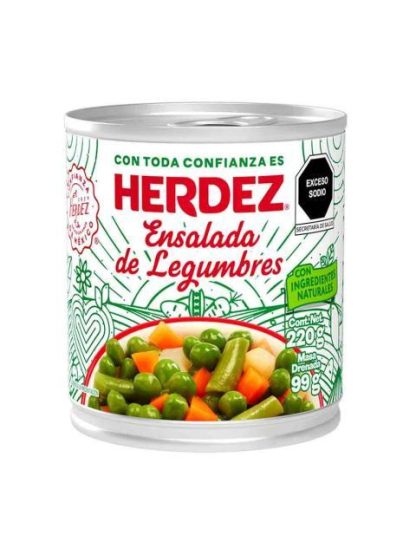 ENSALADA DE LEGUMBRES HERDEZ 220 G
