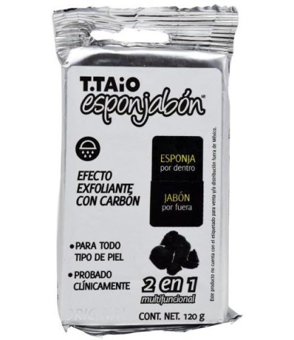 ESPONJABON CARBON ACTIVADO 120 G TTAIO