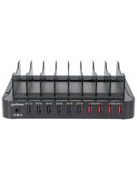 MANHATTAN ESTACION DE CARGA 180009 10X USB 2.0 NEGRO - Image 5