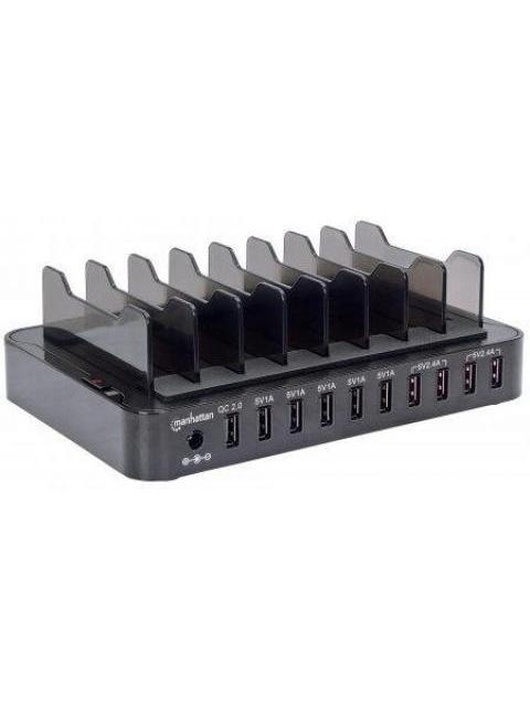 MANHATTAN ESTACION DE CARGA 180009 10X USB 2.0 NEGRO - Image 6