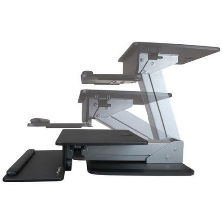 STARTECH  ESTACION DE TRABAJO DE PIE Y SENTADO ARMSTS HASTA 13KG PARA MONITOR 30 NEGRO-PLATA - Image 4