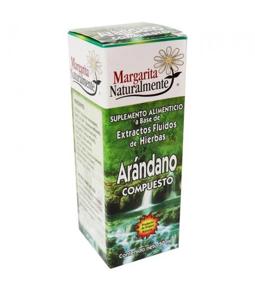 EXT. FLUIDO DE HIERBAS ARANDANO COMPUESTO 50ML. CALCULOS RENALES MARGARITA SANAMENTE