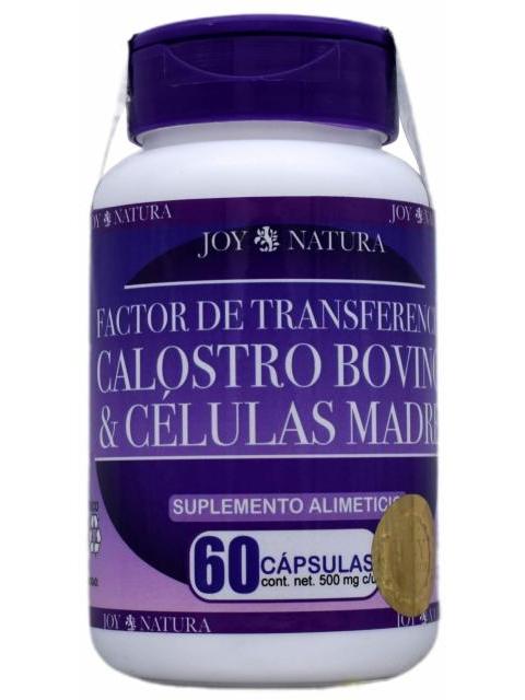 FACTOR DE TRANSFERENCIA CALOSTRO BOVINO Y CELULAS MADRE 60 CAP JO