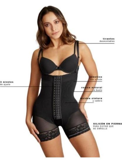 FAJA SHORT CINTURA ALTA NEGRO CONTROL OBSESSION