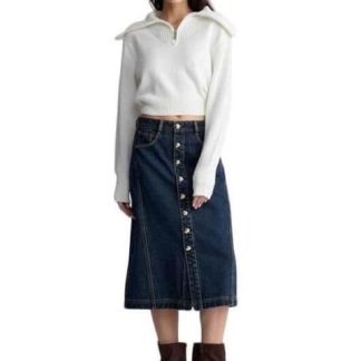FALDA CINTURA ALTA AZUL INDIGO ATMOSPHERE DNM