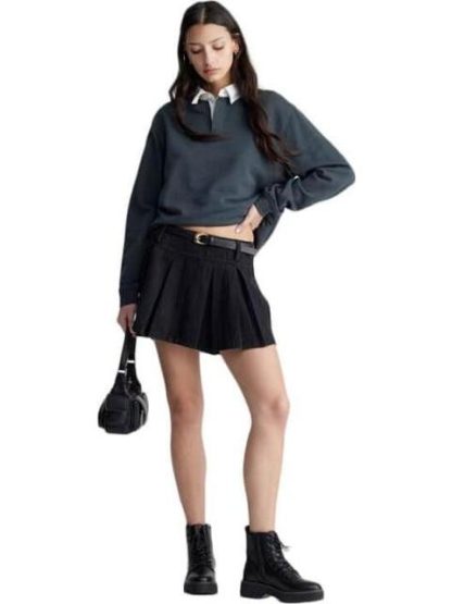 FALDA CINTURA REGULAR NEGRO ATMOSPHERE DNM