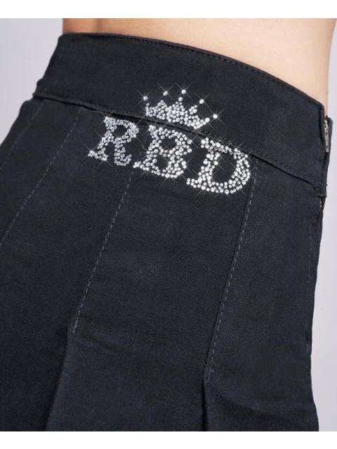 FALDA CORTA PLISADA RBD NEGRO SEVEN JEANS - Image 3