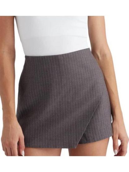 FALDA SHORT CINTURA REGULAR GRIS HOLLY LAND - Image 4