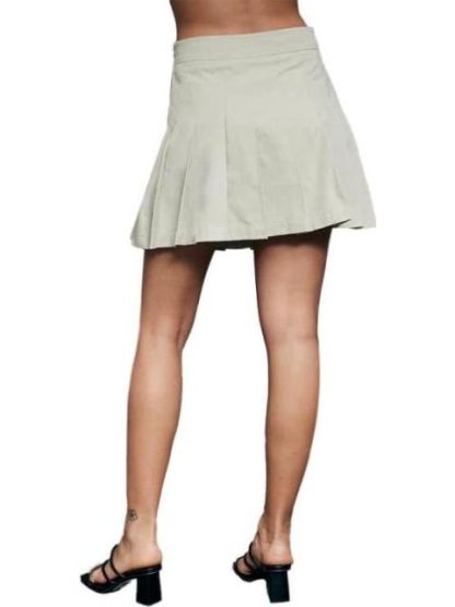FALDA SHORT GABARDINA VERDE OLIVO HOLLY LAND - Image 4