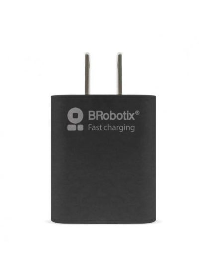 BROBOTIX CARGADOR DE PARED 6001356 5V 1X USB-A NEGRO - INCLUYE CABLE USB A - LIGHTNING - Image 3