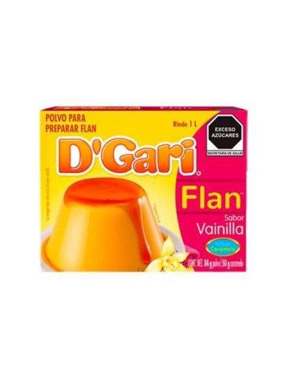 FLAN DGARI VAINILLA CON CARAMELO 134 GR