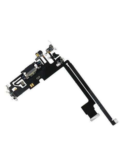 FLEXOR CENTRO DE CARGA PARA IPHONE 12 PRO MAX A2342 A2410 A2411 COLOR GRAFITO