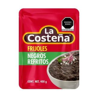 FRIJOLES REFRITOS NEGROS LA COSTEÑA 400 GR