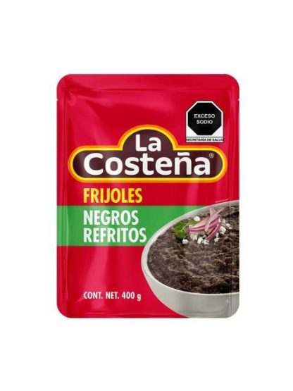 FRIJOLES REFRITOS NEGROS LA COSTEÑA 400 GR