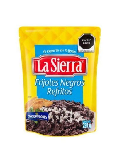 FRIJOLES REFRITOS NEGROS LA SIERRA 220 GR