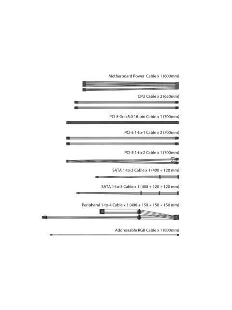 FUENTE DE PODER ASUS ROG STRIX 1000W GOLD AURA EDITION 80 PLUS GOLD 20+4 PIN ATX 1000W - Image 5