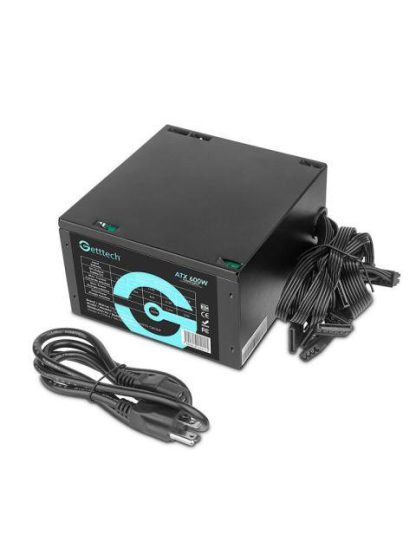 FUENTE DE PODER GETTTECH GFS-60020-01 20+4 PIN ATX 120MM 600W - Image 2