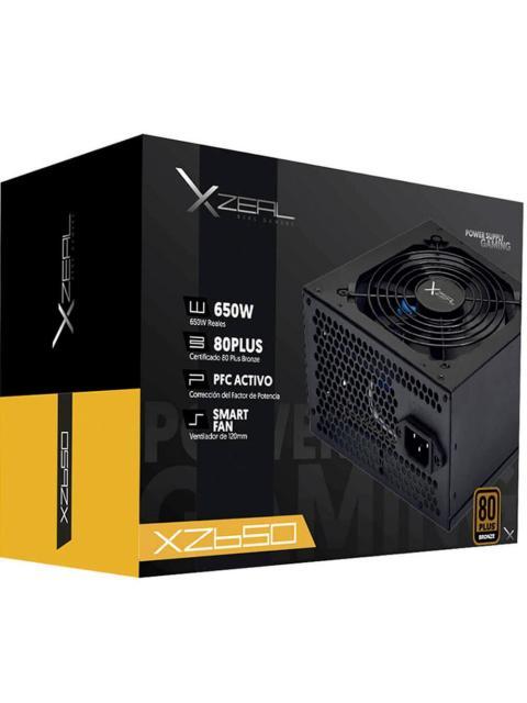 FUENTE DE PODER XZEAL XZPS650B 80 PLUS BRONZE 20+4 PIN ATX 120MM 650W - Image 3