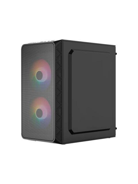 GABINETE ACTECK DOOM PRO MESH GI730M MINI-TOWER MICRO-ATX-MINI-ITX USB 2.0-3.0 CON FUENTE DE 600W 3 VENTILADORES INSTALADOS NEGRO - Image 4