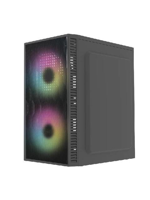 GABINETE ACTECK FUJI GC470 MINI-TOWER MICRO-ATX-MINI-ITX USB 2.0-3.0 CON FUENTE DE 500W 2 VENTILADORES INSTALADOS NEGRO - Image 5